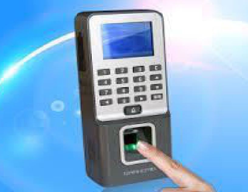 Wall-mounted fingerprint and RFID access terminal